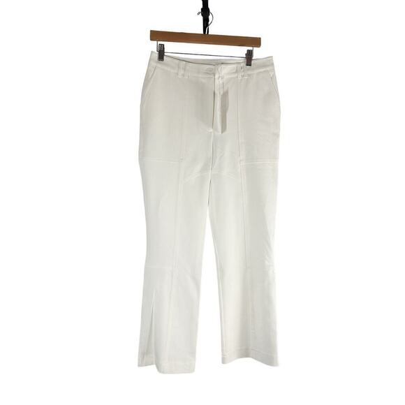 Jonathan Simkhai Jesslyn Cropped Flare Pants White Size US 8 - Picture 2 of 13